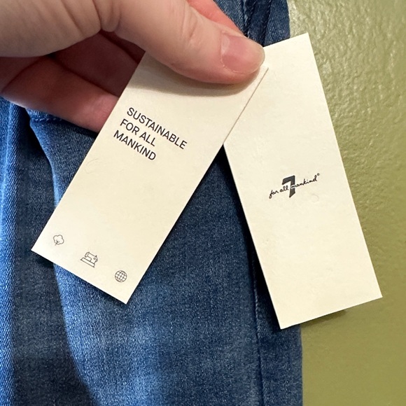 NWT 7 For All Mankind Dojo B(air) flare leg trouser size 31 - Picture 3 of 15